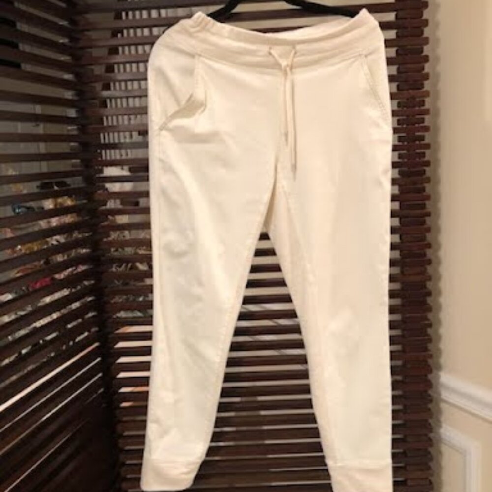 SOLD VARLEY VALLEY WHITE OATMEAL STONE JOGGERS PANTS SIZE SMALL